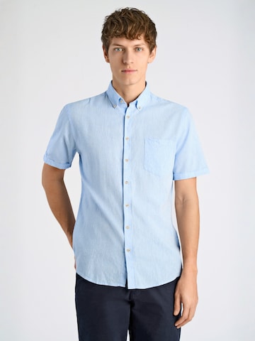 Coupe regular Chemise Lindbergh en bleu