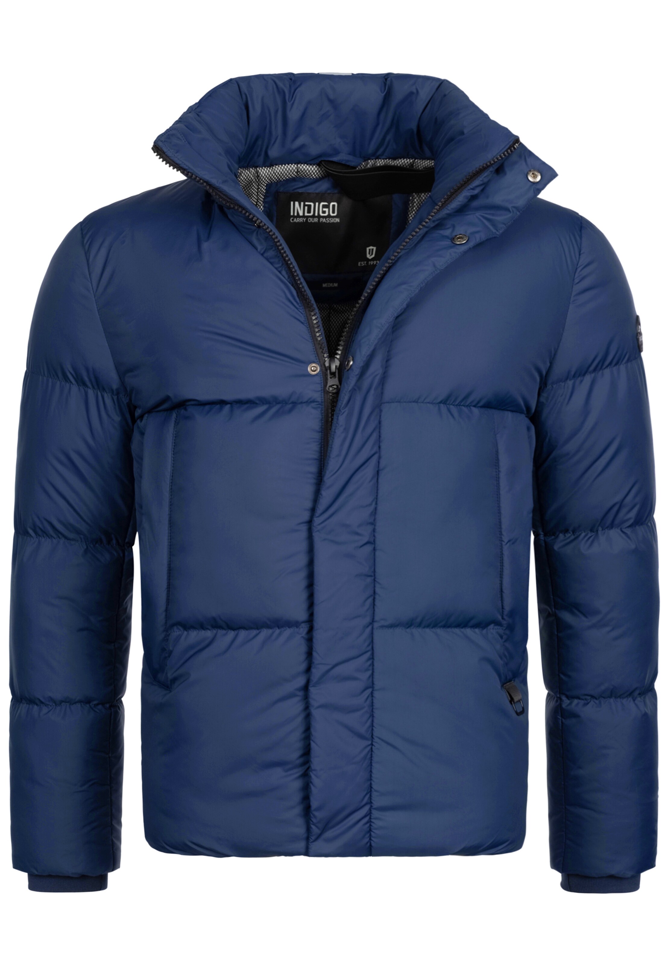 INDICODE JEANS Jacke 'Lanse' in Blau: Vorderseite