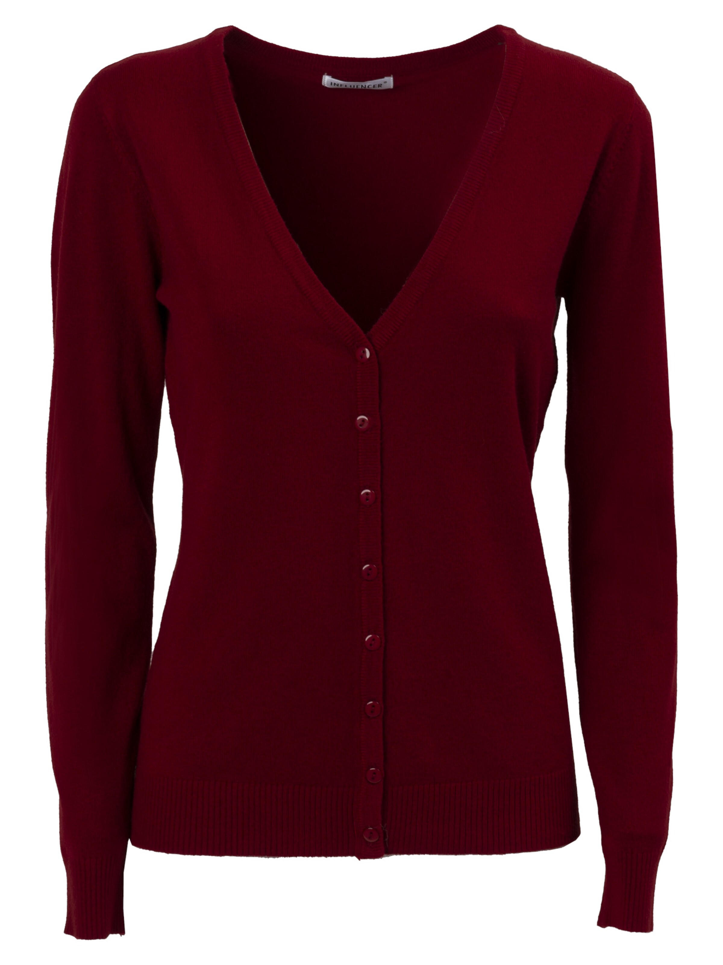 Influencer Cardigan i rød: forside