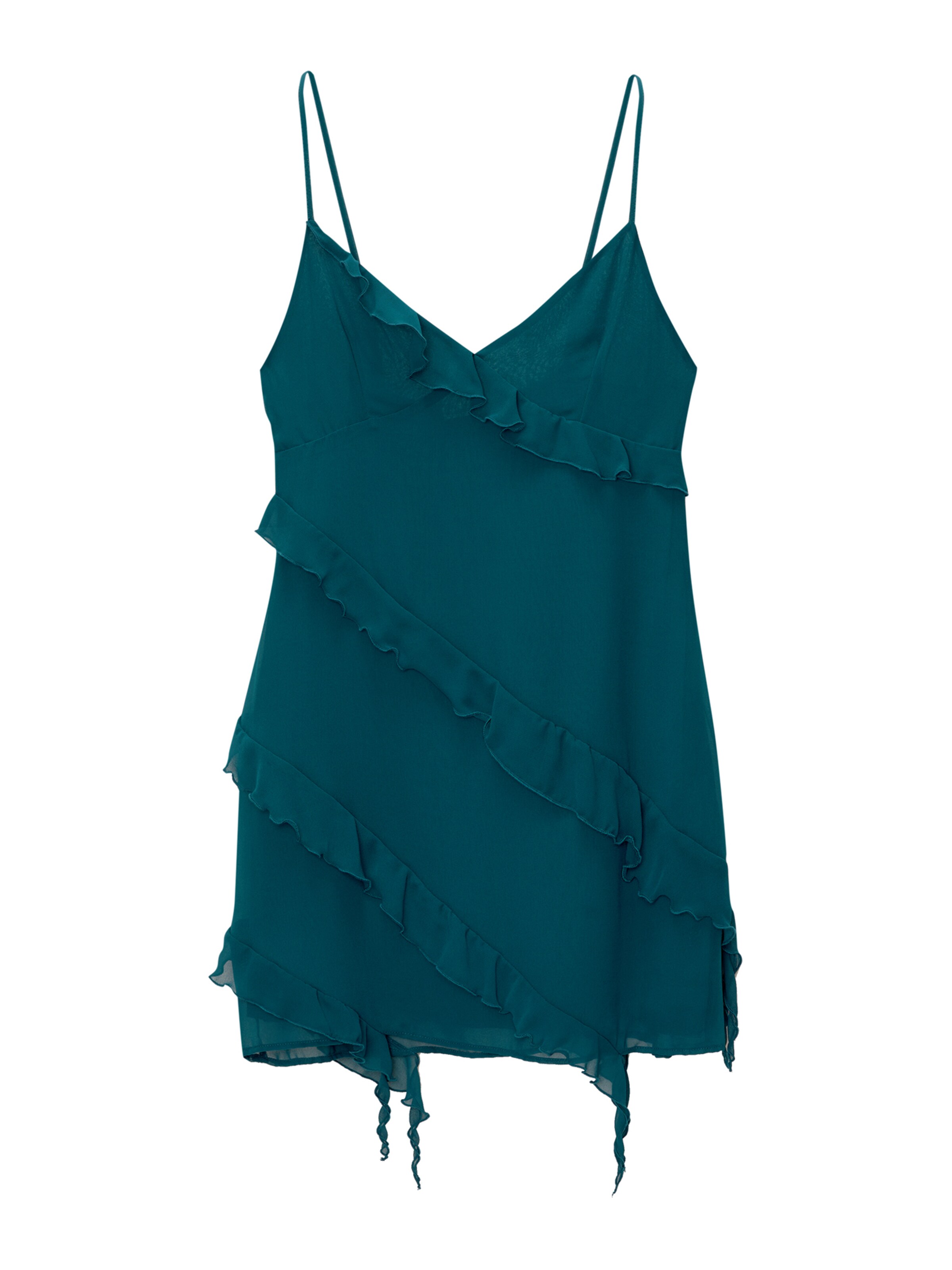 Pull&Bear Sommerkjole i grøn: forside