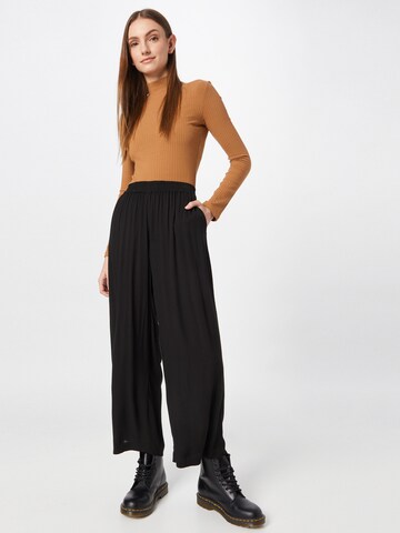 Kaffe Wide Leg Hose 'Dacia Amber' in Schwarz