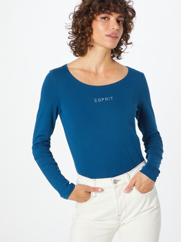 ESPRIT Shirt in Blauw: voorkant