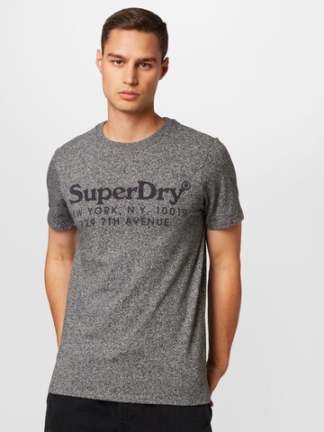 T-Shirt Superdry en gris : devant