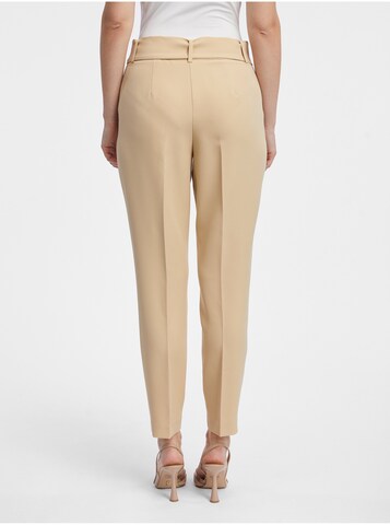 Orsay Slim fit Pleated Pants in Beige