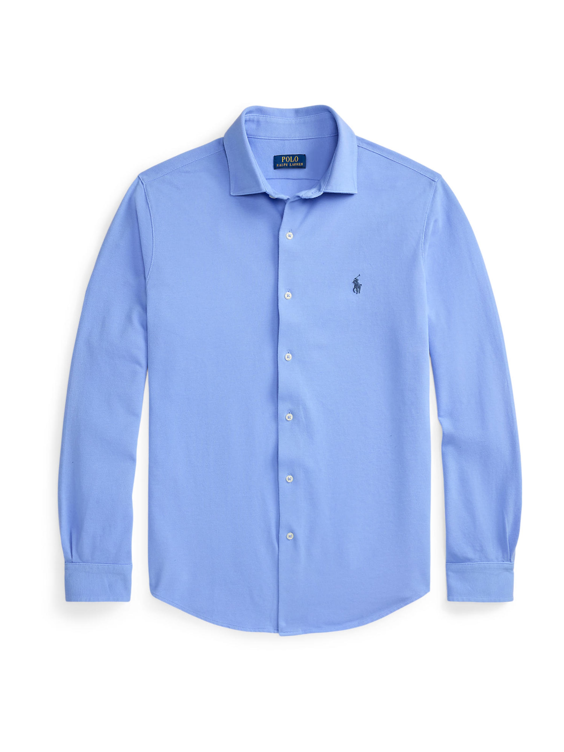 Coupe slim Chemise business Polo Ralph Lauren en bleu : devant