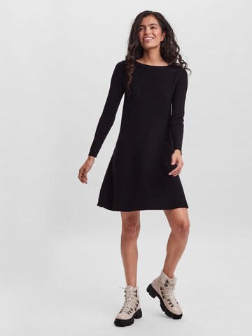 VERO MODA Gebreide jurk in Zwart