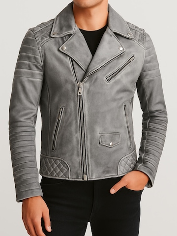 CYCAS D'OR Between-Season Jacket 'Jordan-Perfecto' in Grey: front