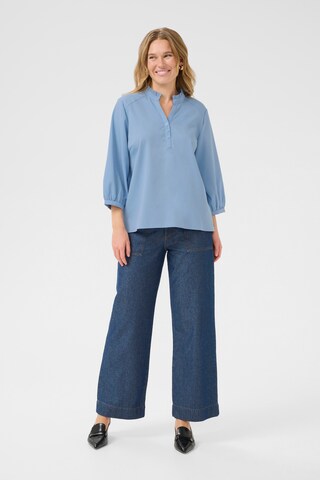 Kaffe Blouse 'Ravna' in Blauw