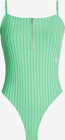 Calvin Klein Jeans Shirt Bodysuit in Green: front