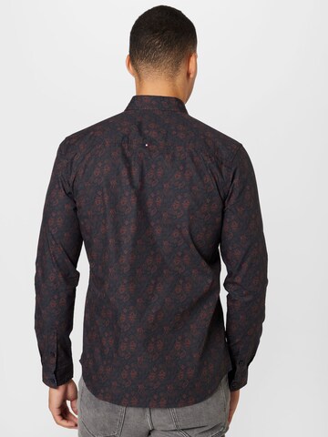 Le Temps Des Cerises Slim fit Button Up Shirt 'BRIAR' in Black