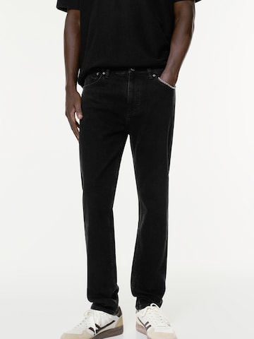 Pull&Bear Slimfit Jeans i sort: forside