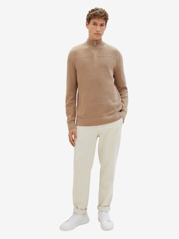 TOM TAILOR Pullover i brun