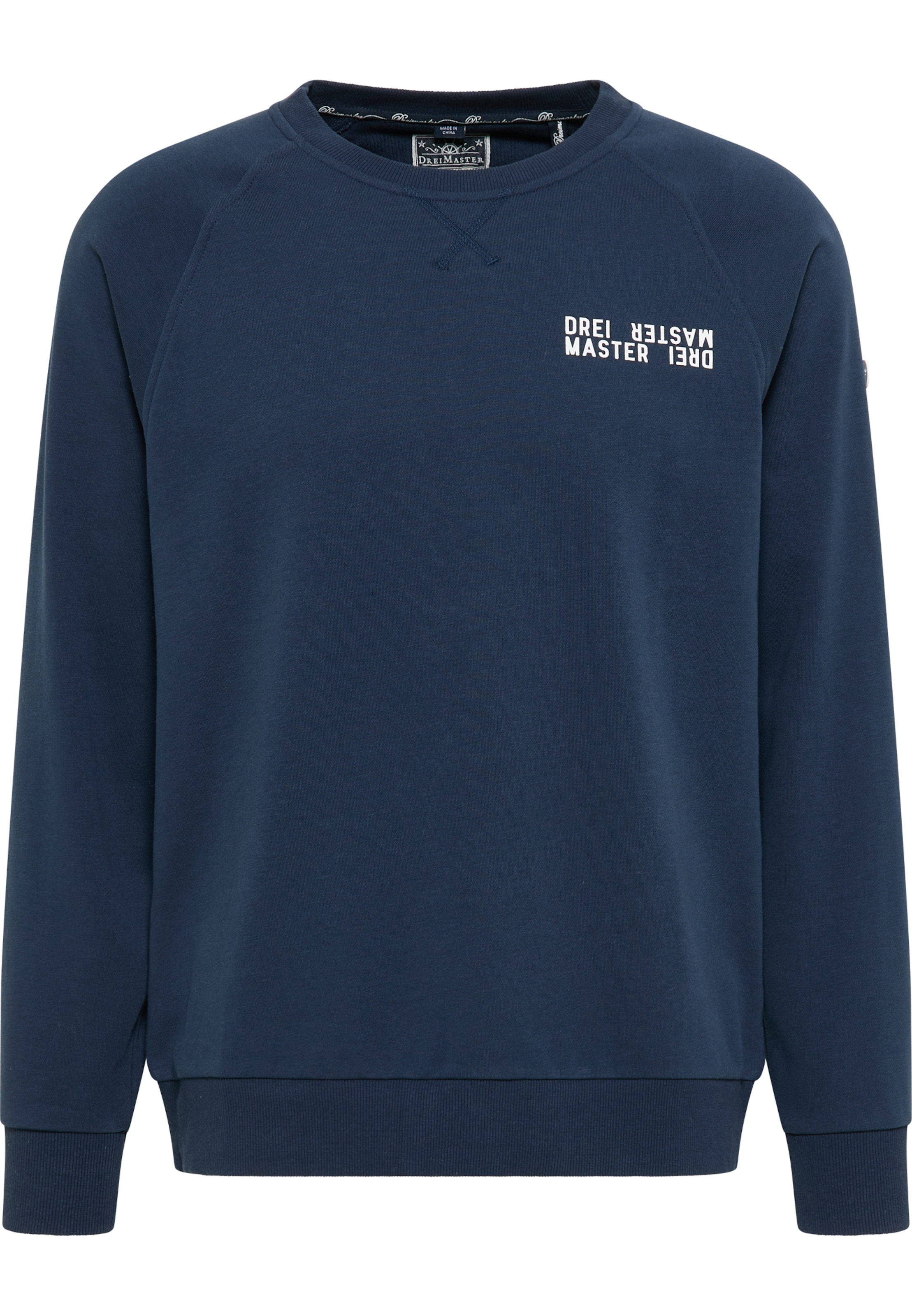 DreiMaster Maritim Sweatshirt 'Bridgeport' in Blauw: voorkant
