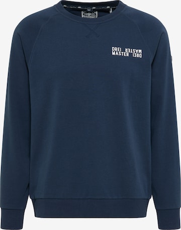 DreiMaster Maritim Sweatshirt 'Bridgeport' in Blauw: voorkant