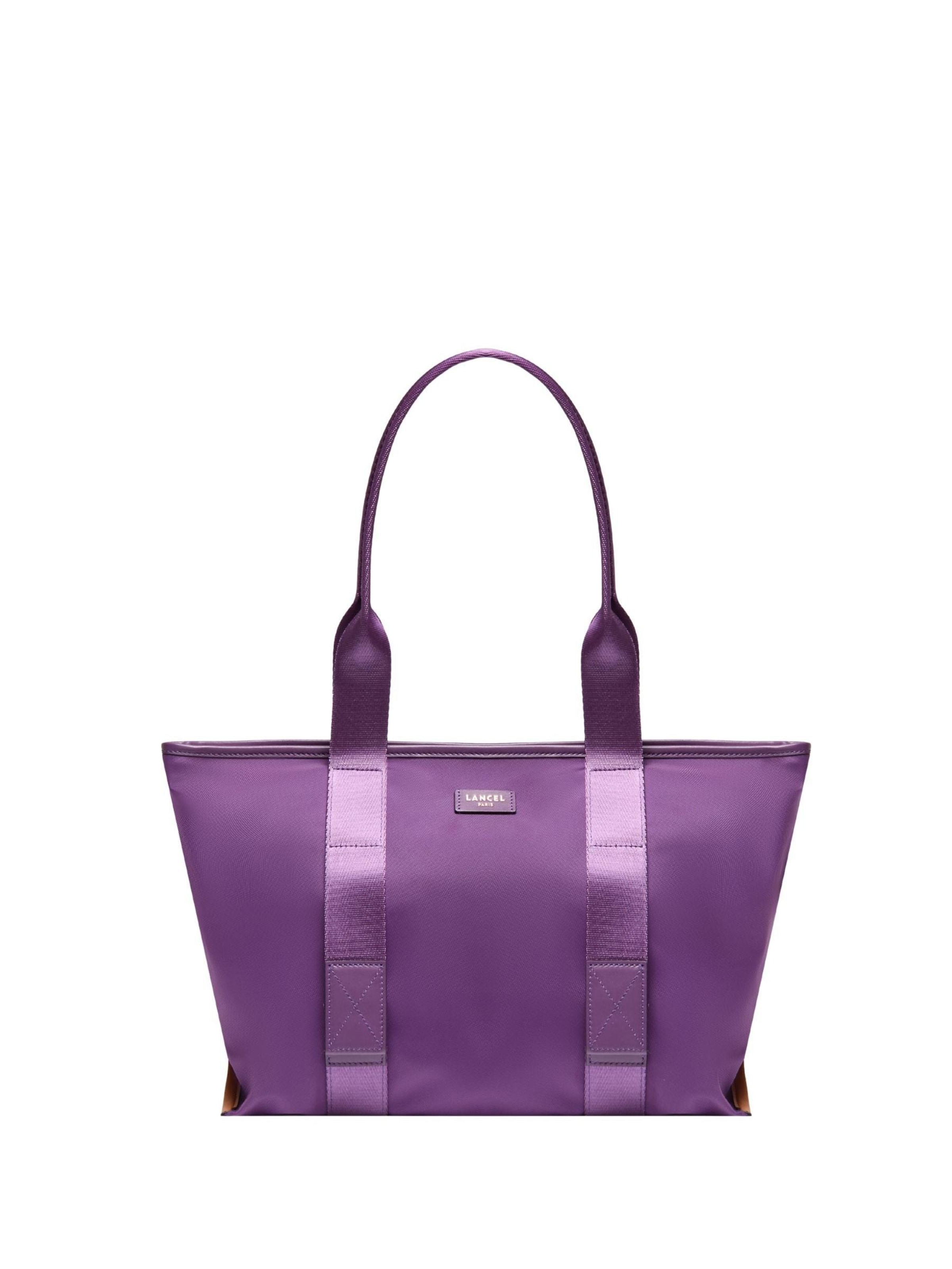 Cabas 'Shopping Mistral Pliable Figue Femme' Lancel en violet : devant