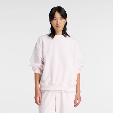 new balance Sweatshirt 'Sport Essentials French Terry Crew' in Roze: voorkant