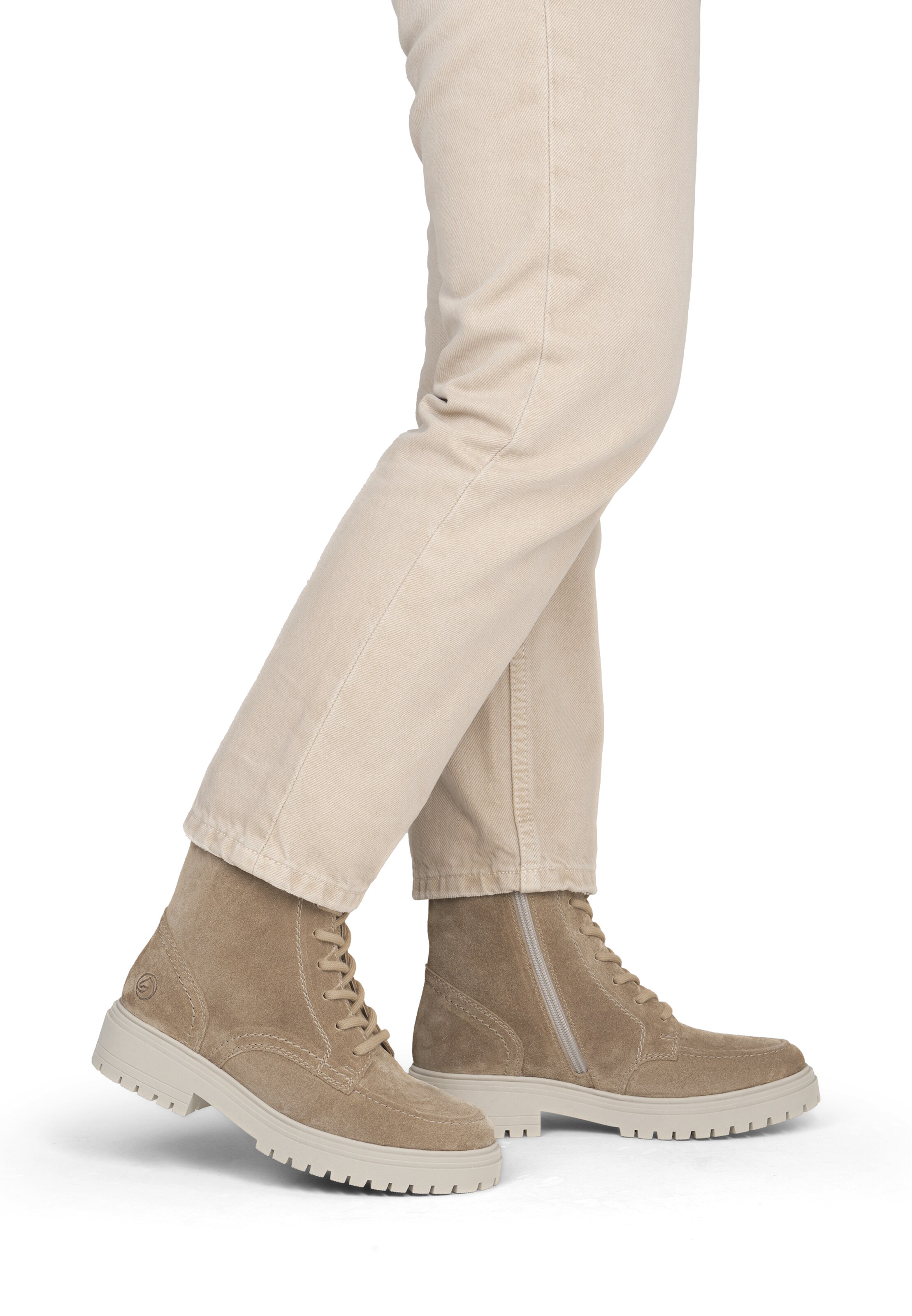 Bottes à lacets REMONTE en marron : devant