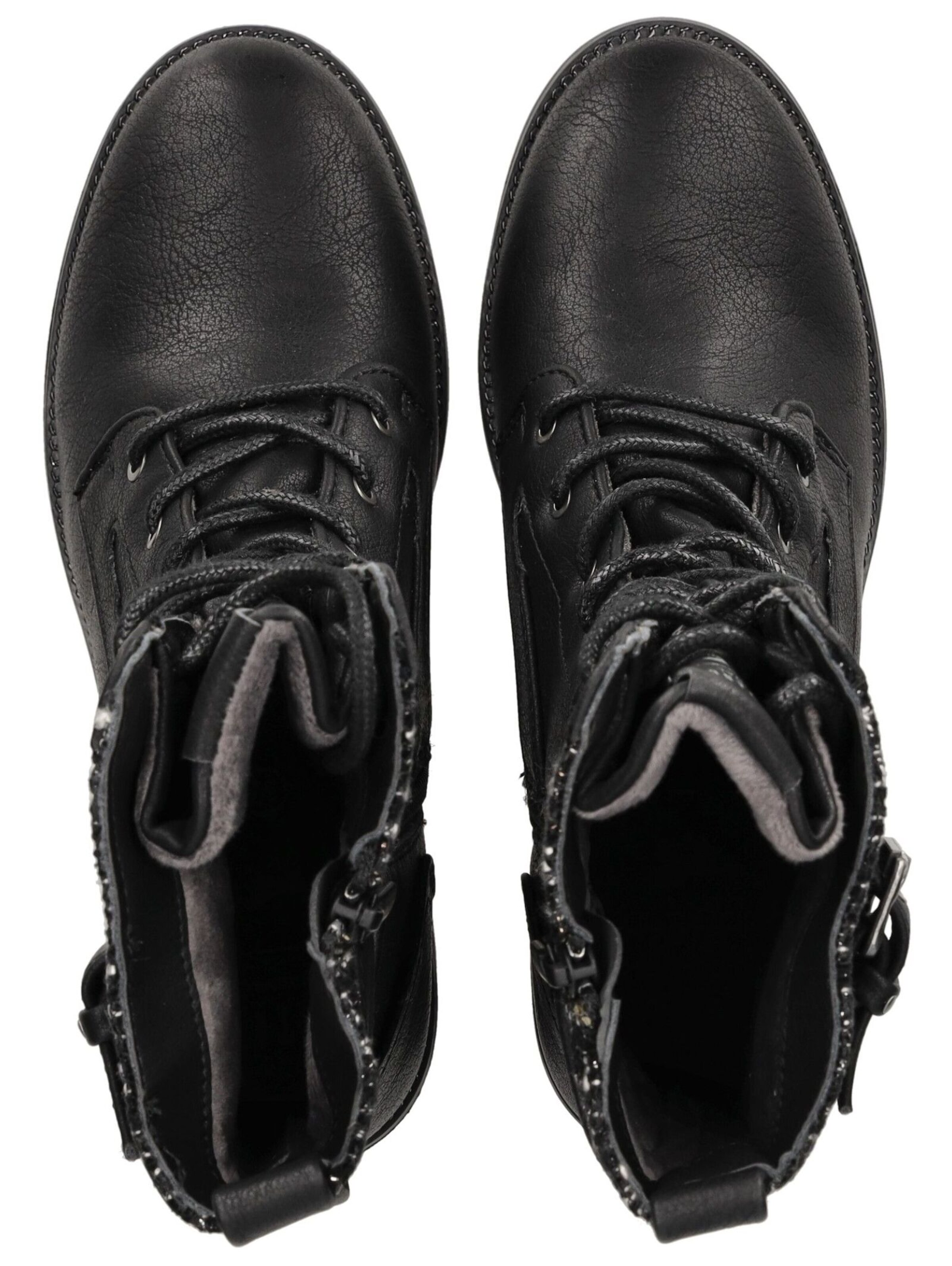 MUSTANG Lace-up bootie in Black