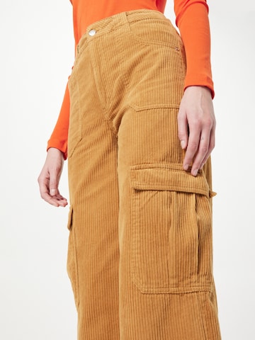 NEON & NYLON Ohlapna forma Kargo hlače 'LASH' | oranžna barva