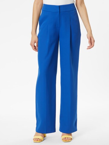 Wide leg Pantaloni con pieghe di Dorothy Perkins in blu: frontale