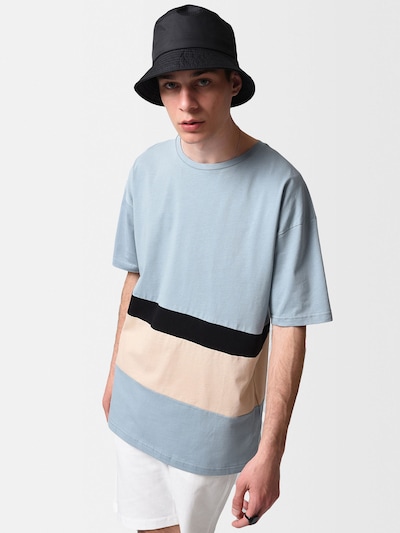 Antioch T-Shirt en beige / bleu / noir, Vue avec produit