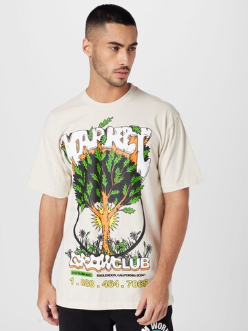 MARKET Тениска 'Growclub' в бяло: отпред
