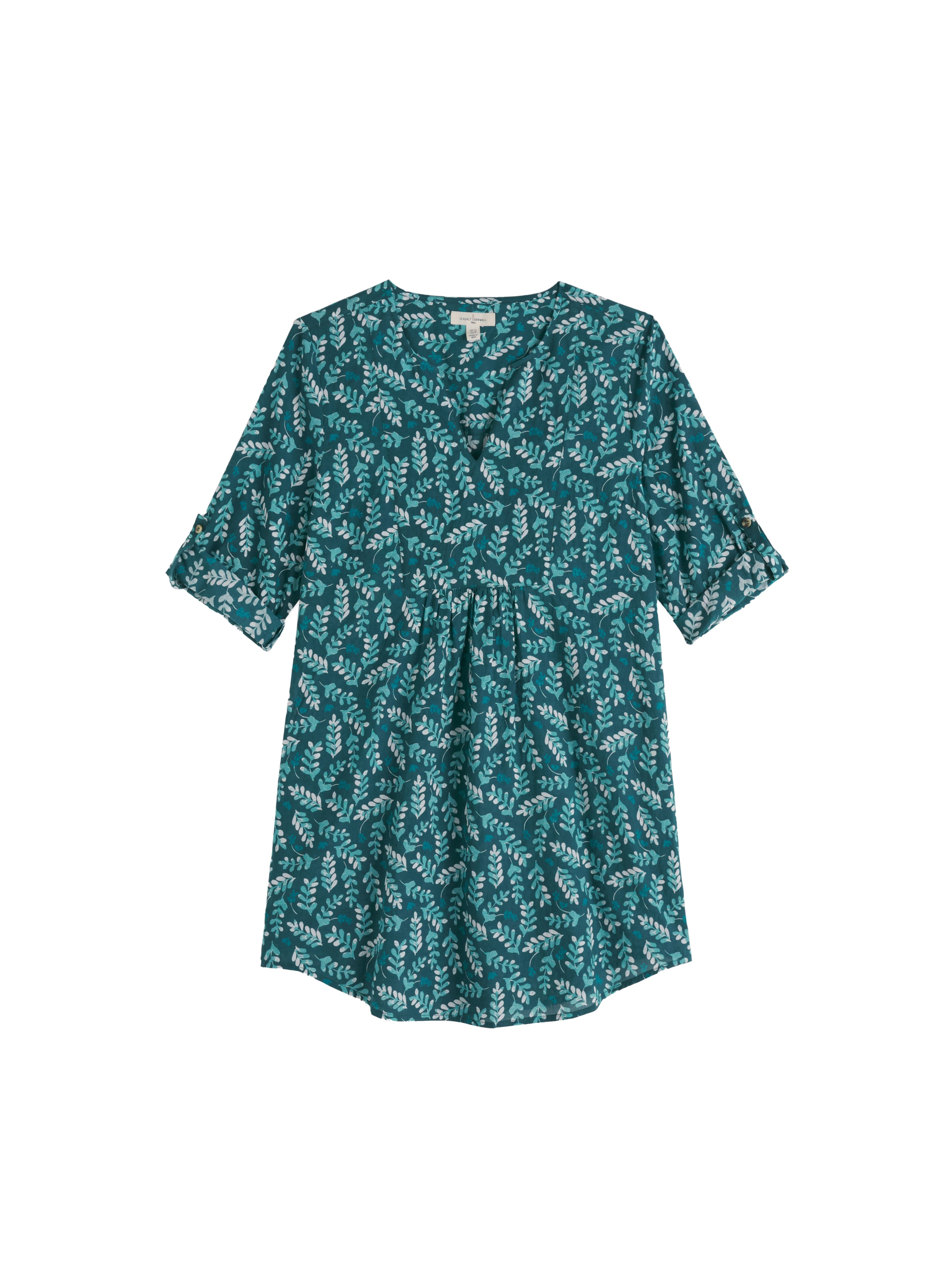 Seasalt Cornwall Tunika 'Op Art' värissä vihreä: etupuoli