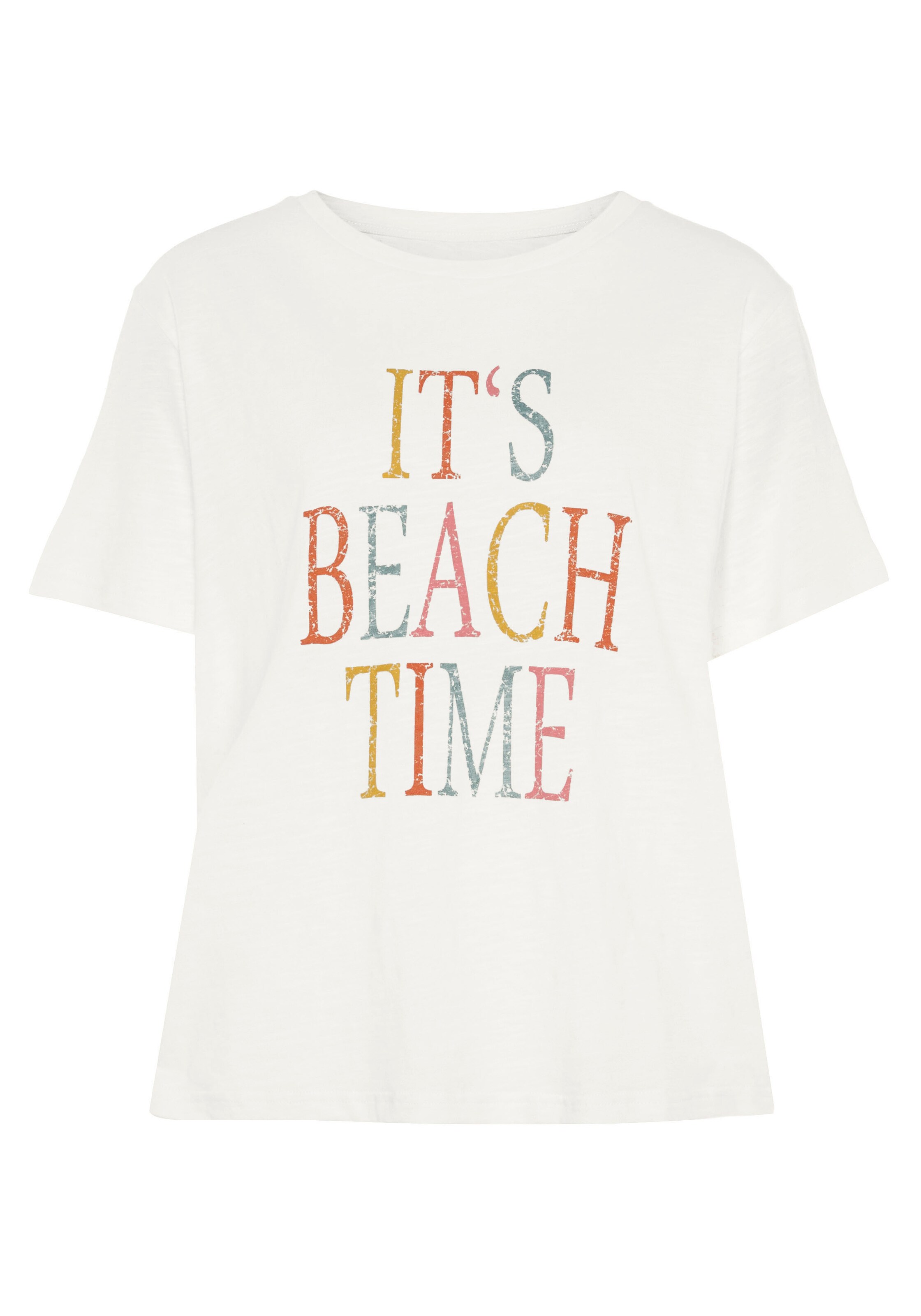 BEACH TIME Shirts i hvid