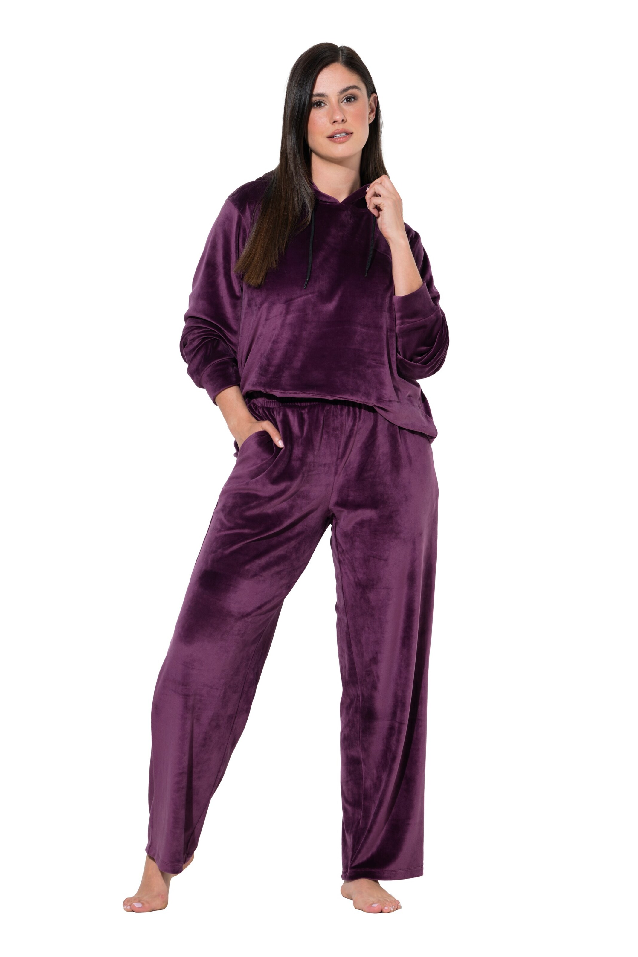 Ulla Popken Pajama pants in Purple: front