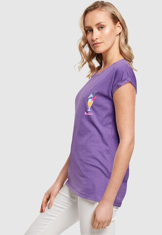 Merchcode T-Shirt 'Pina Colada' in Lila