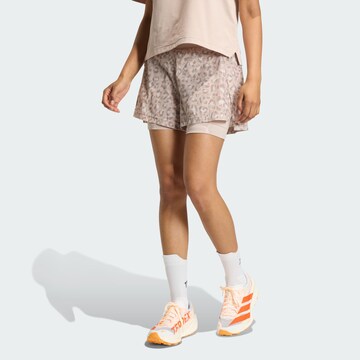 ADIDAS TERREX Regular Outdoorshorts 'Xploric' in Beige: Vorderseite