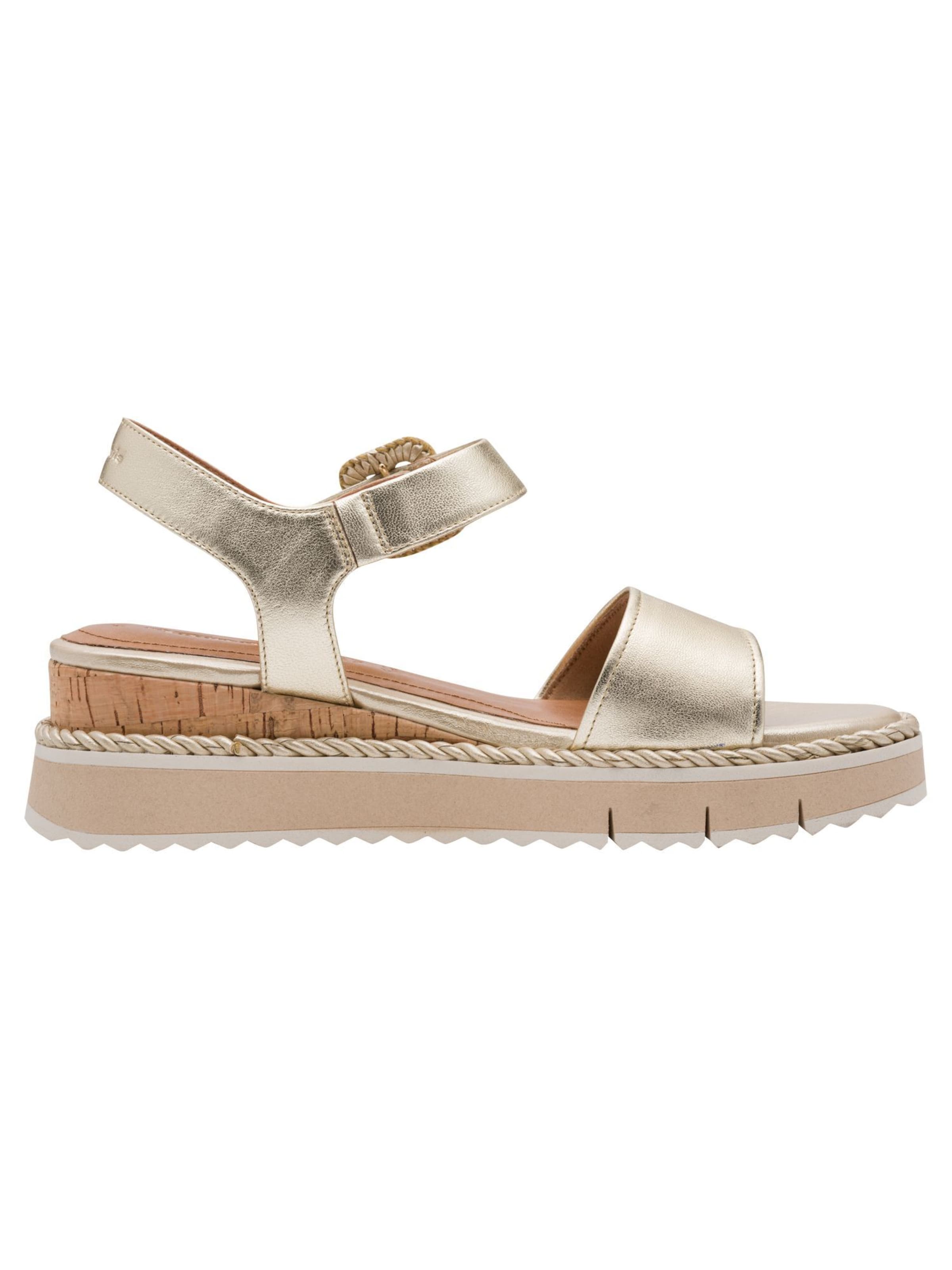 Sandales Tamaris en or