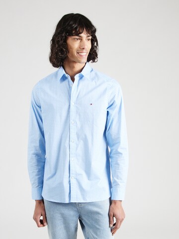 TOMMY HILFIGER Slim fit Button Up Shirt in Blue: front