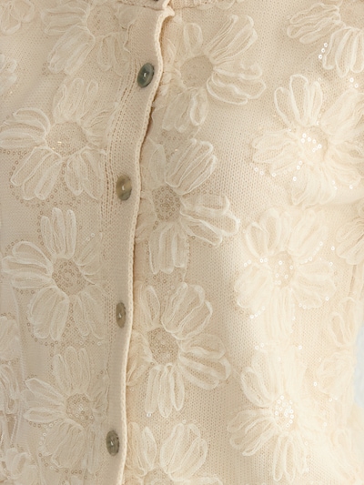 Trendyol Casaco de malha em ecru, Vista do artigo