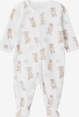 NAME IT - Pijama 'Rabbit' en blanco: frente