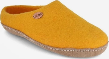 WoolFit Hausschuh in Orange: Vorderseite