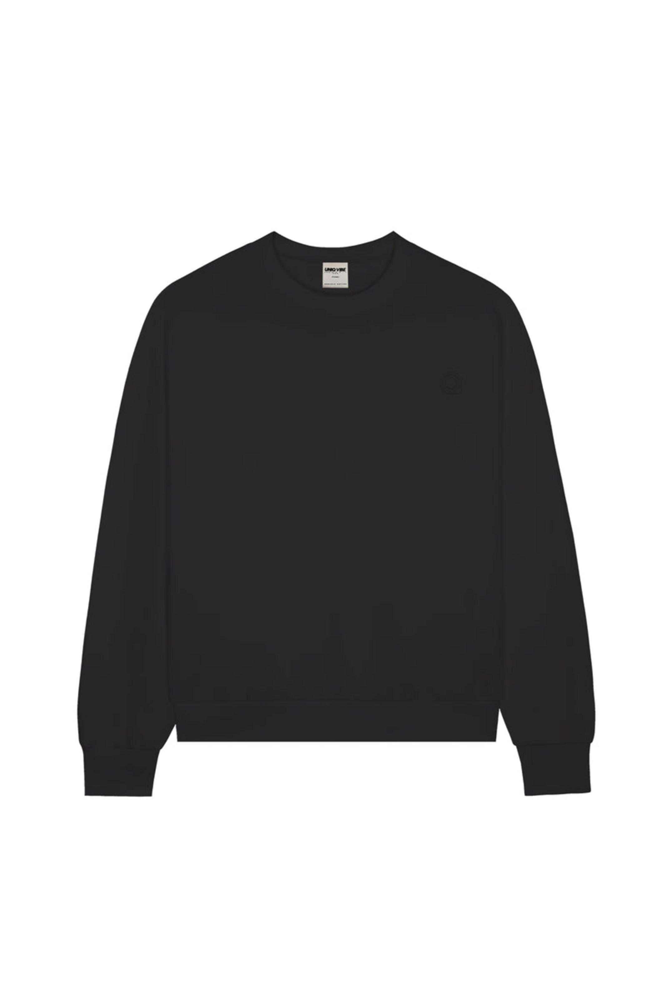 UNIQVIBE Sweatshirt in Zwart: voorkant
