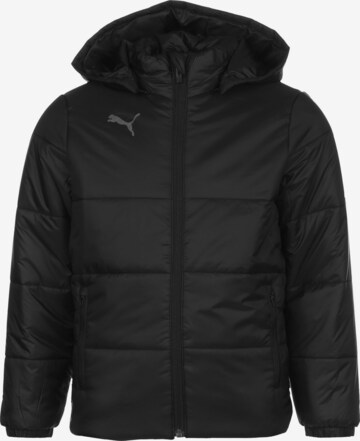 PUMA Athletic Jacket 'TeamLiga' in Black: front