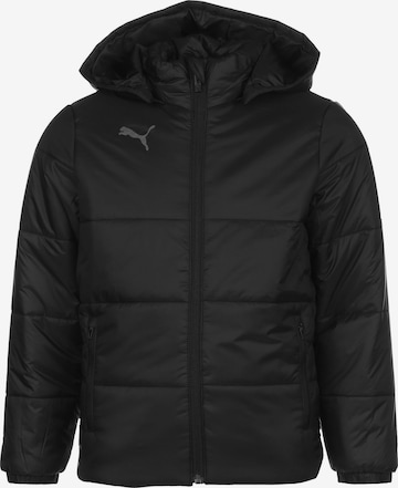 PUMA Athletic Jacket 'TeamLiga' in Black: front