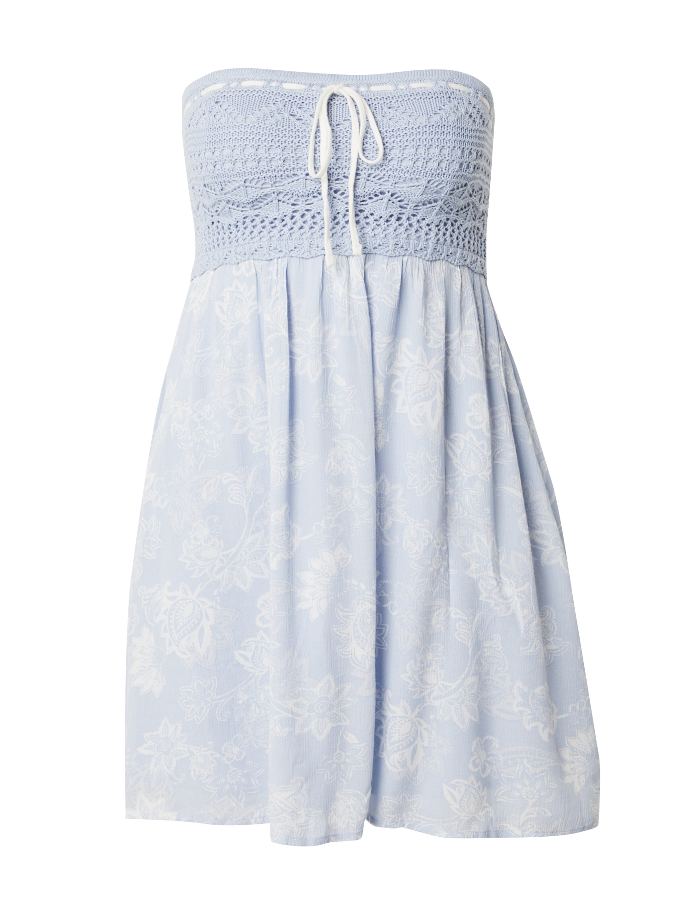 HOLLISTER Рокля в синьо: отпред