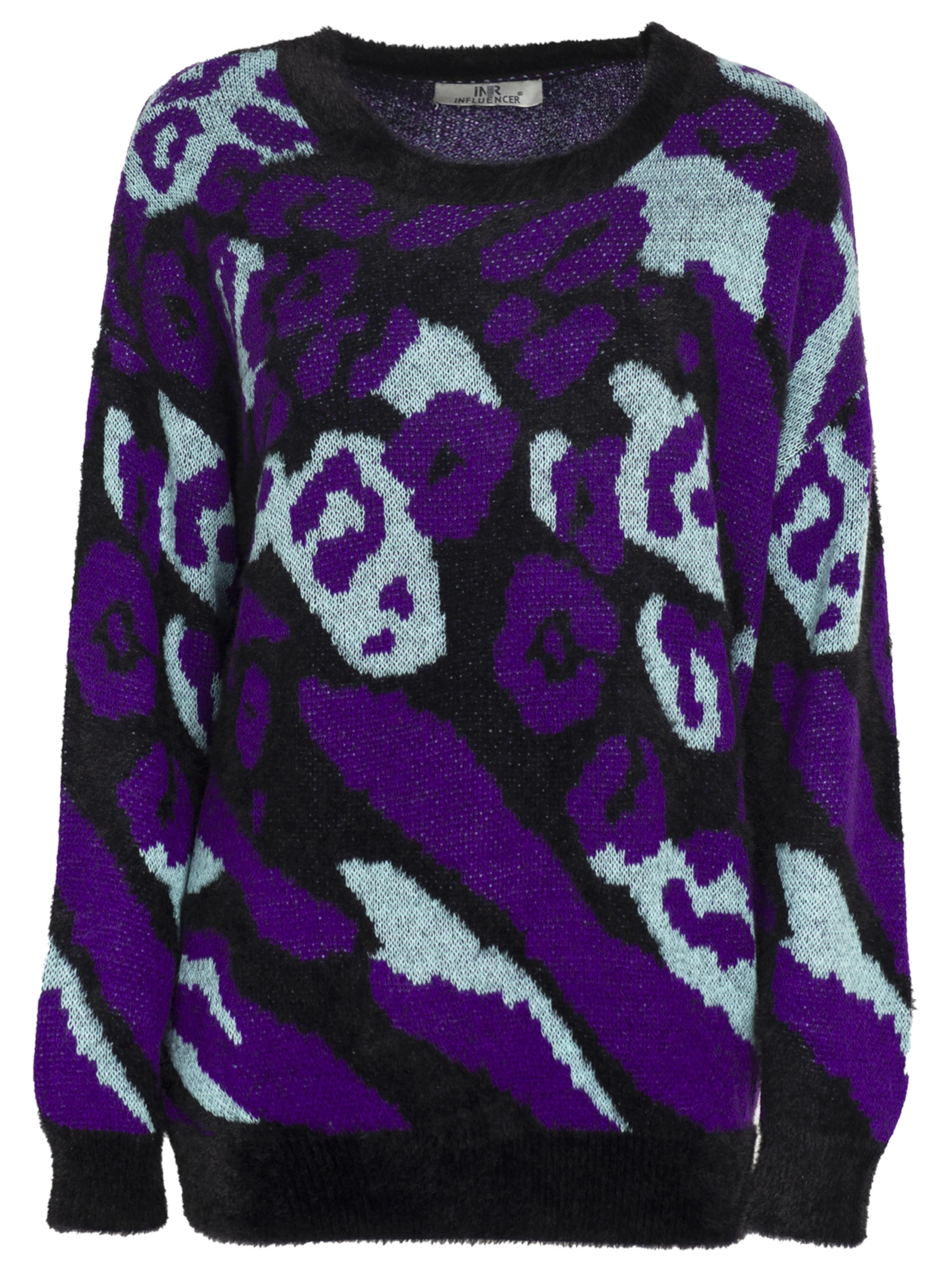 Influencer Pullover i blandingsfarvet: forside