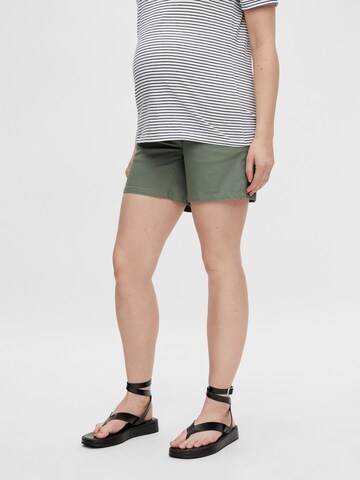 MAMALICIOUS regular Jeans 'Halley' i grøn: forside