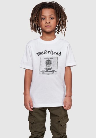Merchcode T-Shirt 'Motorhead - No Sleep At All' in Weiß: predná strana