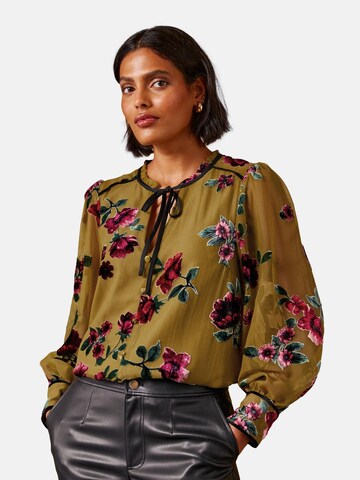 Chemisier love & roses en vert : devant