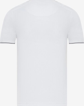 T-Shirt 'Ryan' DENIM CULTURE en blanc