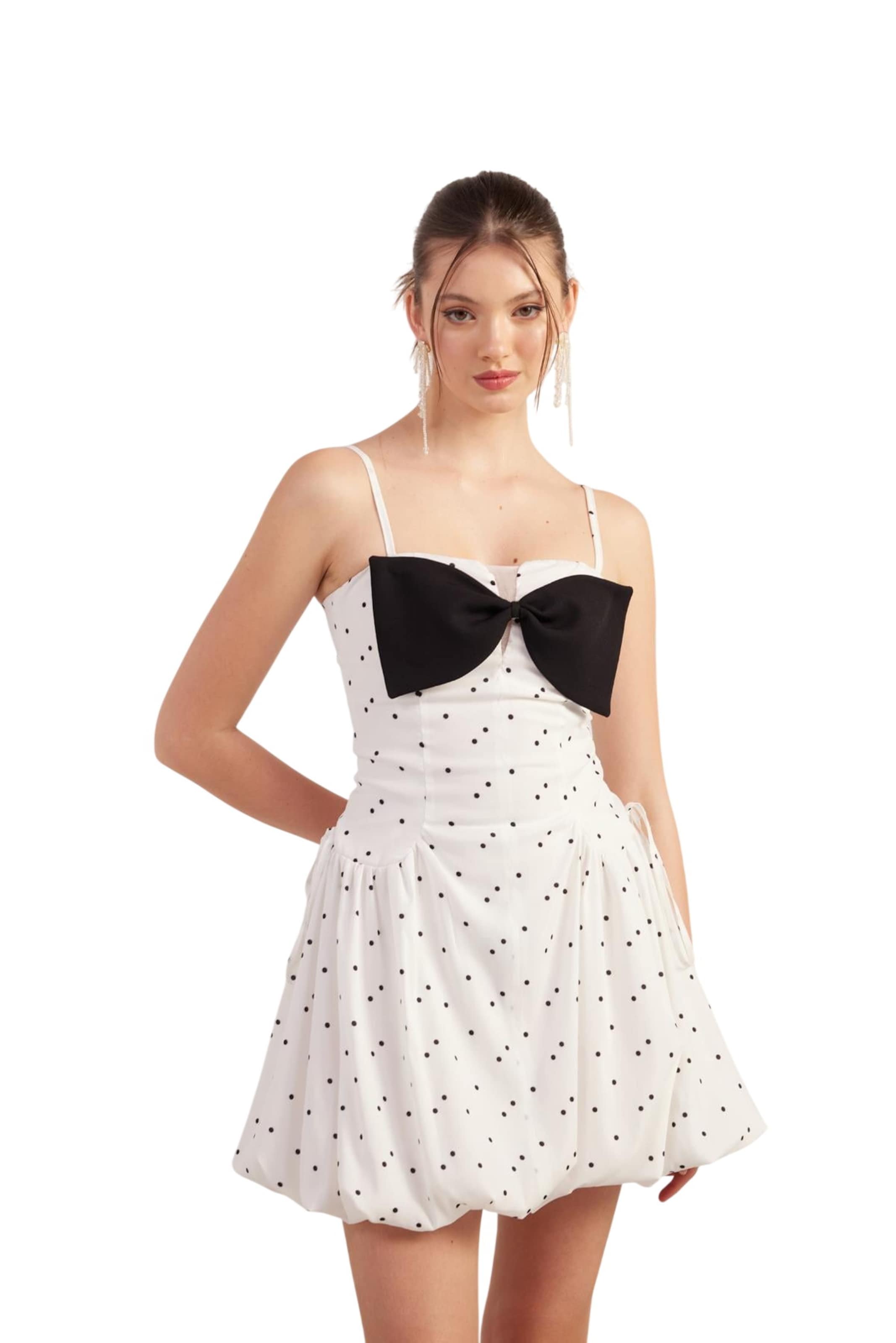 Robe HOLLY LOLLY en blanc : devant