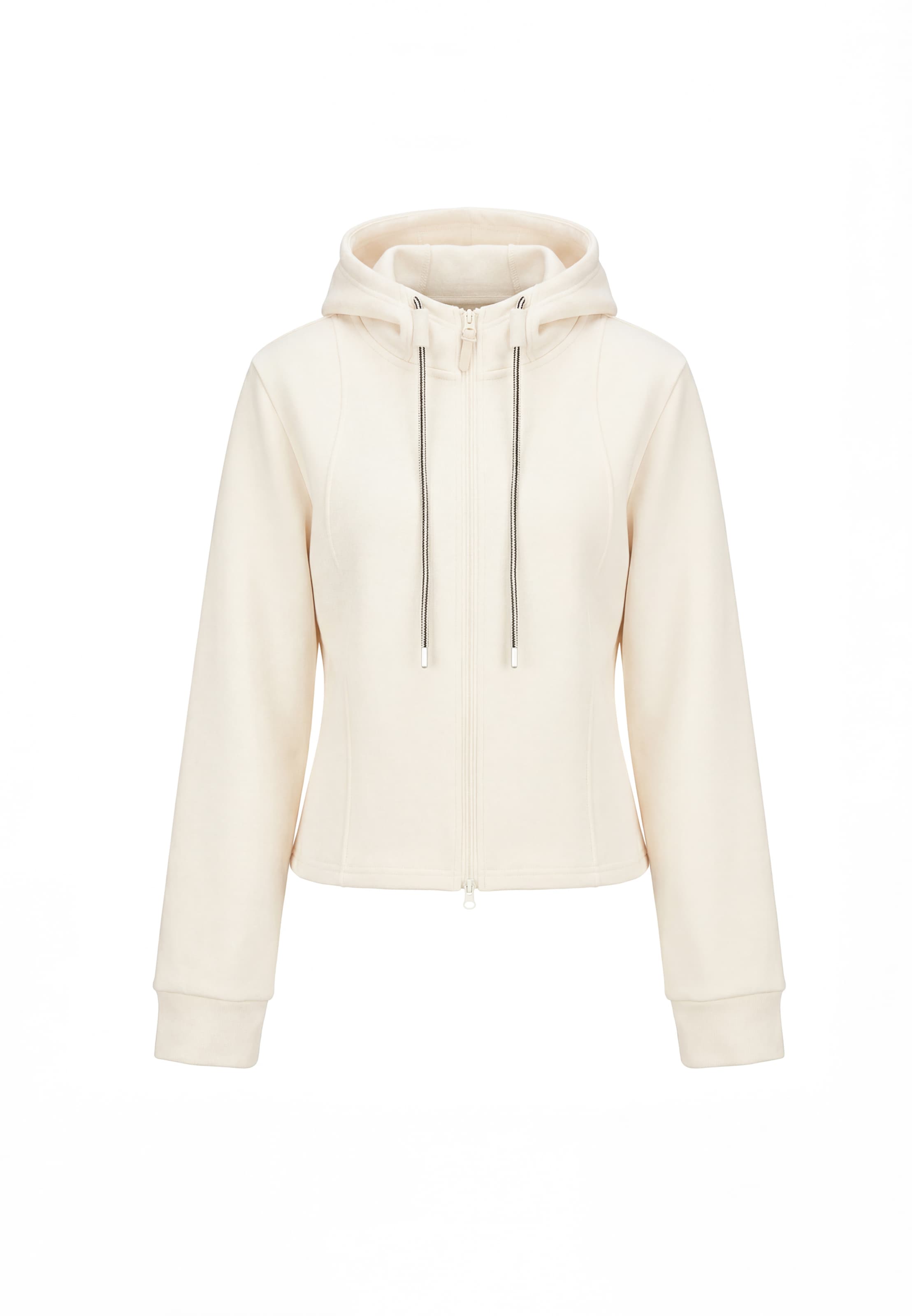 Veste de survêtement myMo ATHLSR en beige : devant