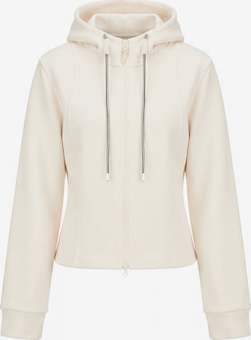 Veste de survêtement myMo ATHLSR en beige : devant