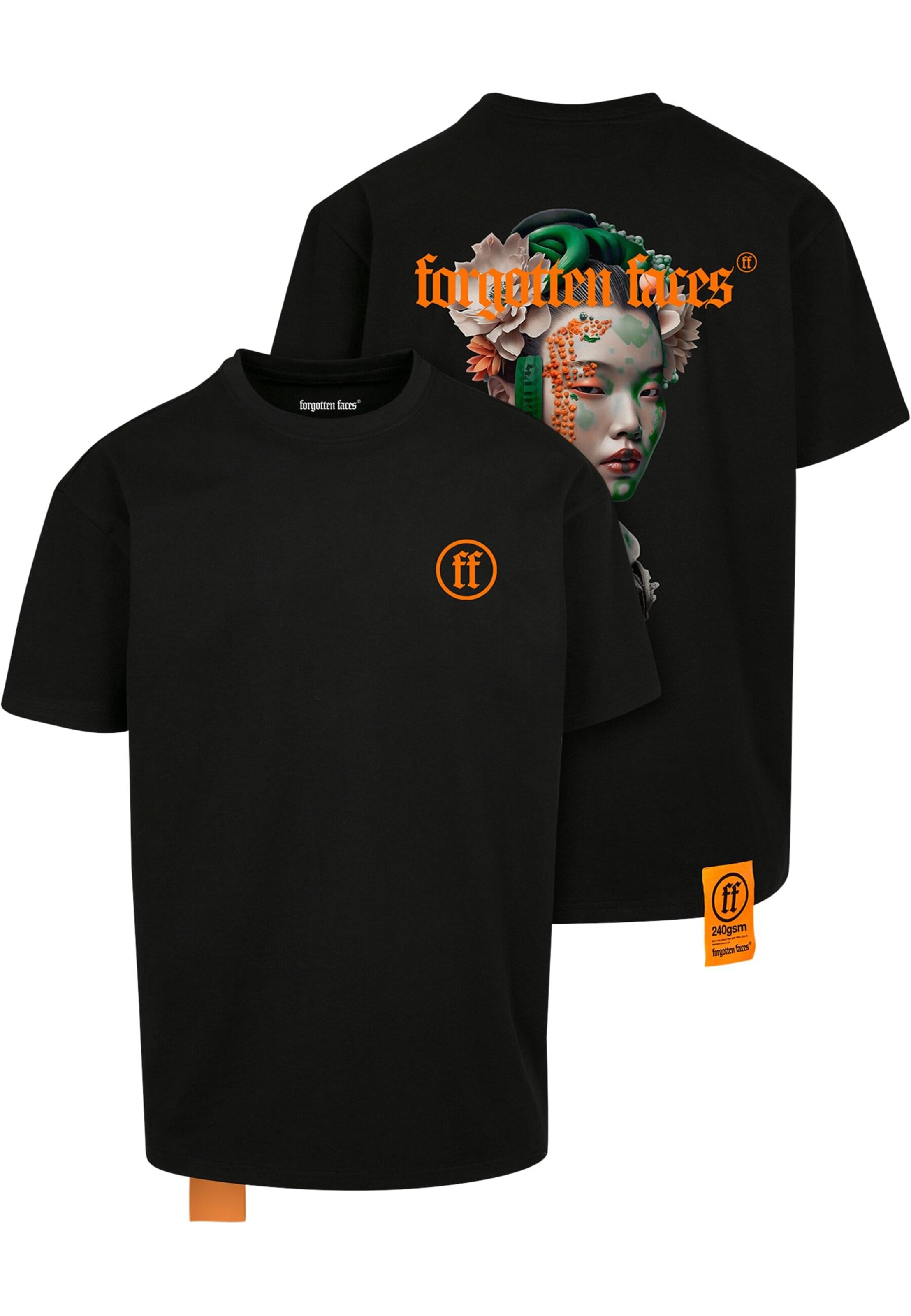 Forgotten Faces Shirt in Black: front
