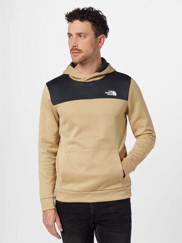 THE NORTH FACE Athletic Sweatshirt 'REAXION' in Green: front